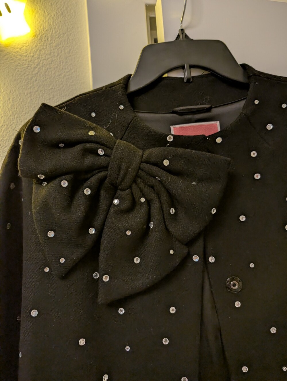 Kate Spade Dorothy Bow Rhinestone Coat View 6
